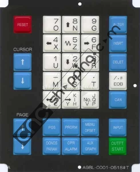 Клавиатура для станков с ЧПУ Fanuc A98L-0001-0518#T