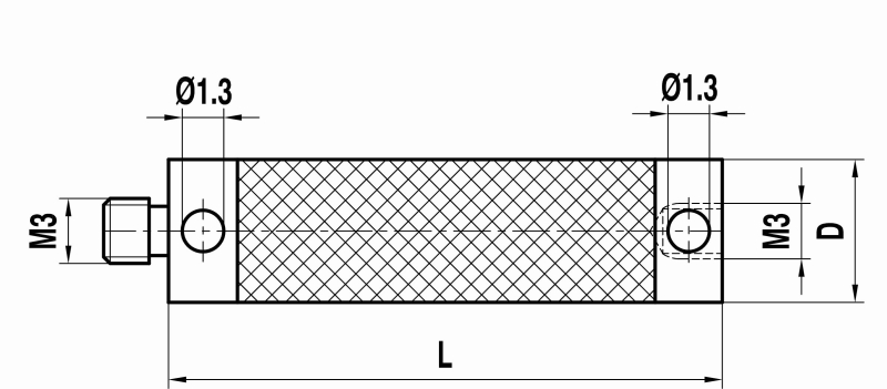 M3 удлинитель щупа из углепластика, L 30 мм, для систем ZEISS A-5004-3430