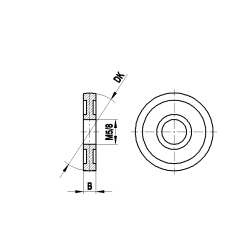 M8 сферический диск из высокопрочной стали, DK 40 мм, для систем ZEISS A-5555-0206
