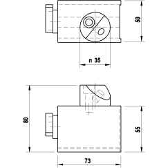 M8 магнитное основание для калибровочной сферы, для систем ZEISS A-5555-2443
