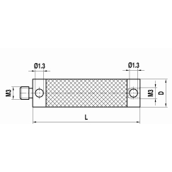 M3 удлинитель щупа из углепластика, L 60 мм, для систем ZEISS A-5555-3894